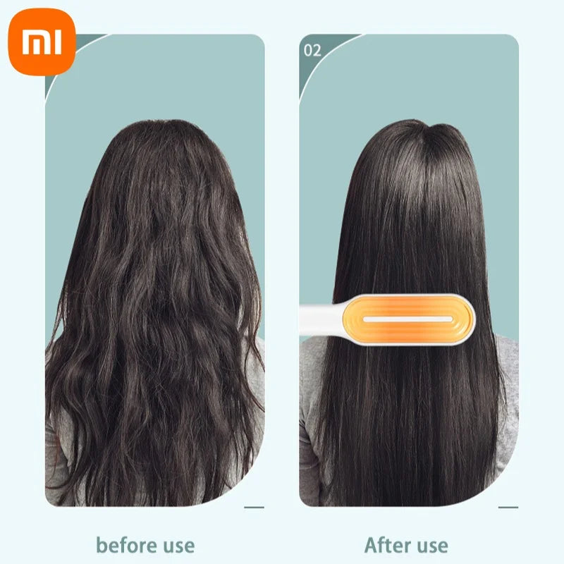 Xiaomi Professional Negative Ion Hair Straightener Hair 3in1 Professional Quick Heated Electric Hot Comb Hair Straightener