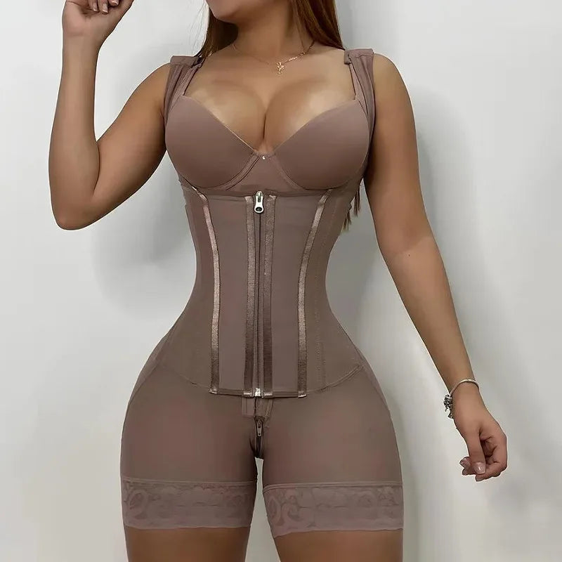 Ganzkörperformer mit hoher Kompression, Taillentrainer-Gürtel, Fajas Colombianas, Hüftgürtel, Bodysuits, Shapewear, Schlankheitshöschen zur Bauchkontrolle