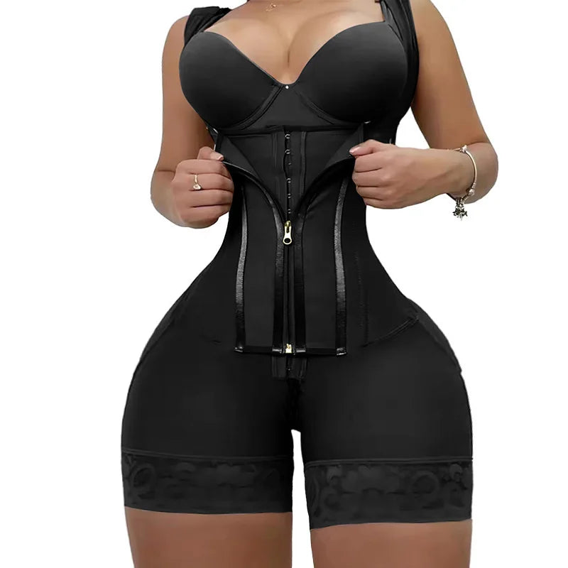 Ganzkörperformer mit hoher Kompression, Taillentrainer-Gürtel, Fajas Colombianas, Hüftgürtel, Bodysuits, Shapewear, Schlankheitshöschen zur Bauchkontrolle