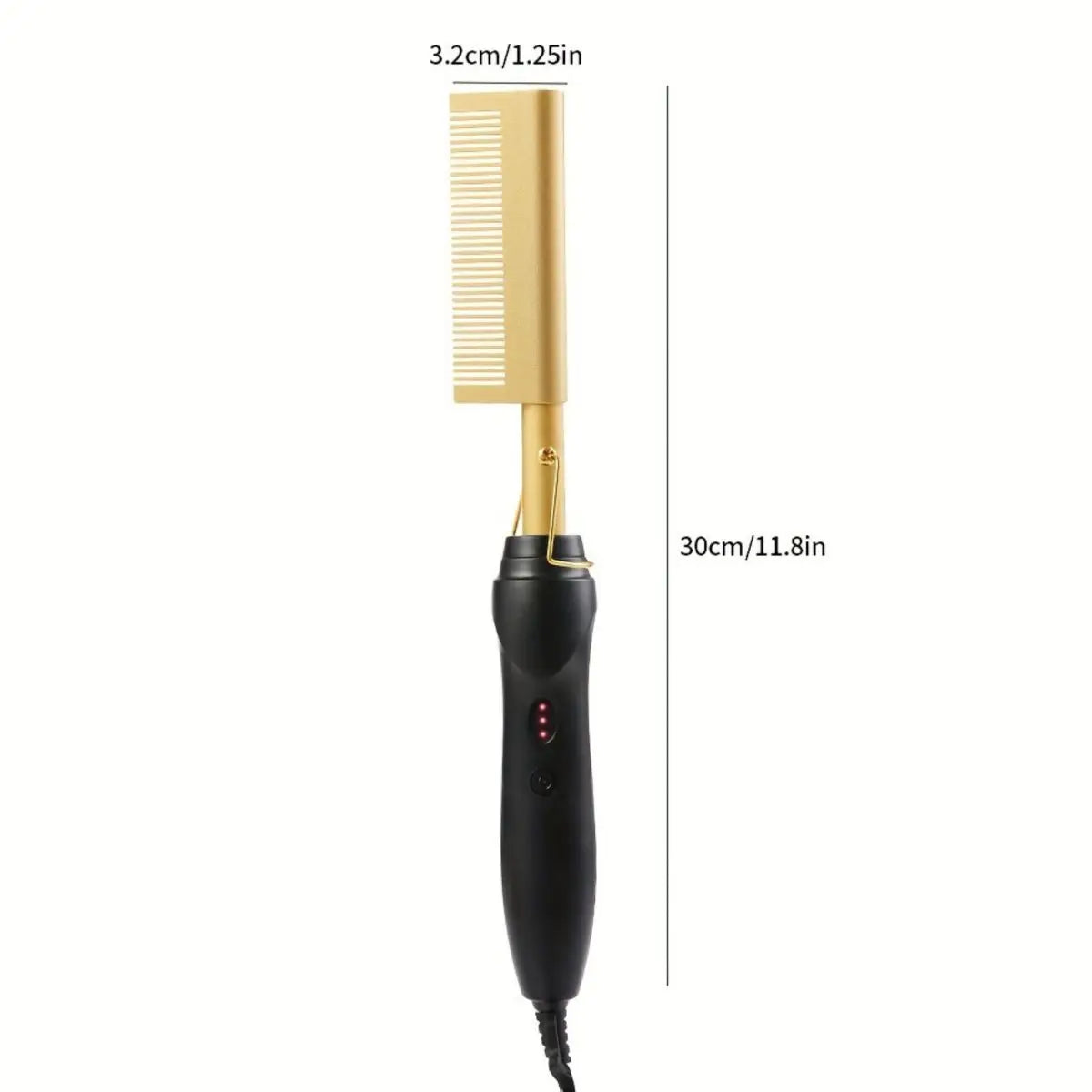 Hot Comb Hair Straightener Heat Pressing Combs Electric Hair Straightening Comb Curling Iron For Natural Hair Beard Wigs Gift