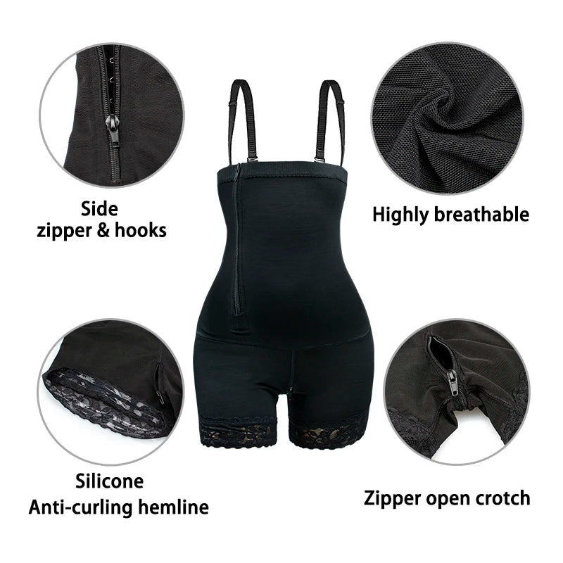 AirSlim® Firm Tummy Kompressions-Bodysuit Shaper mit Po-Lifter