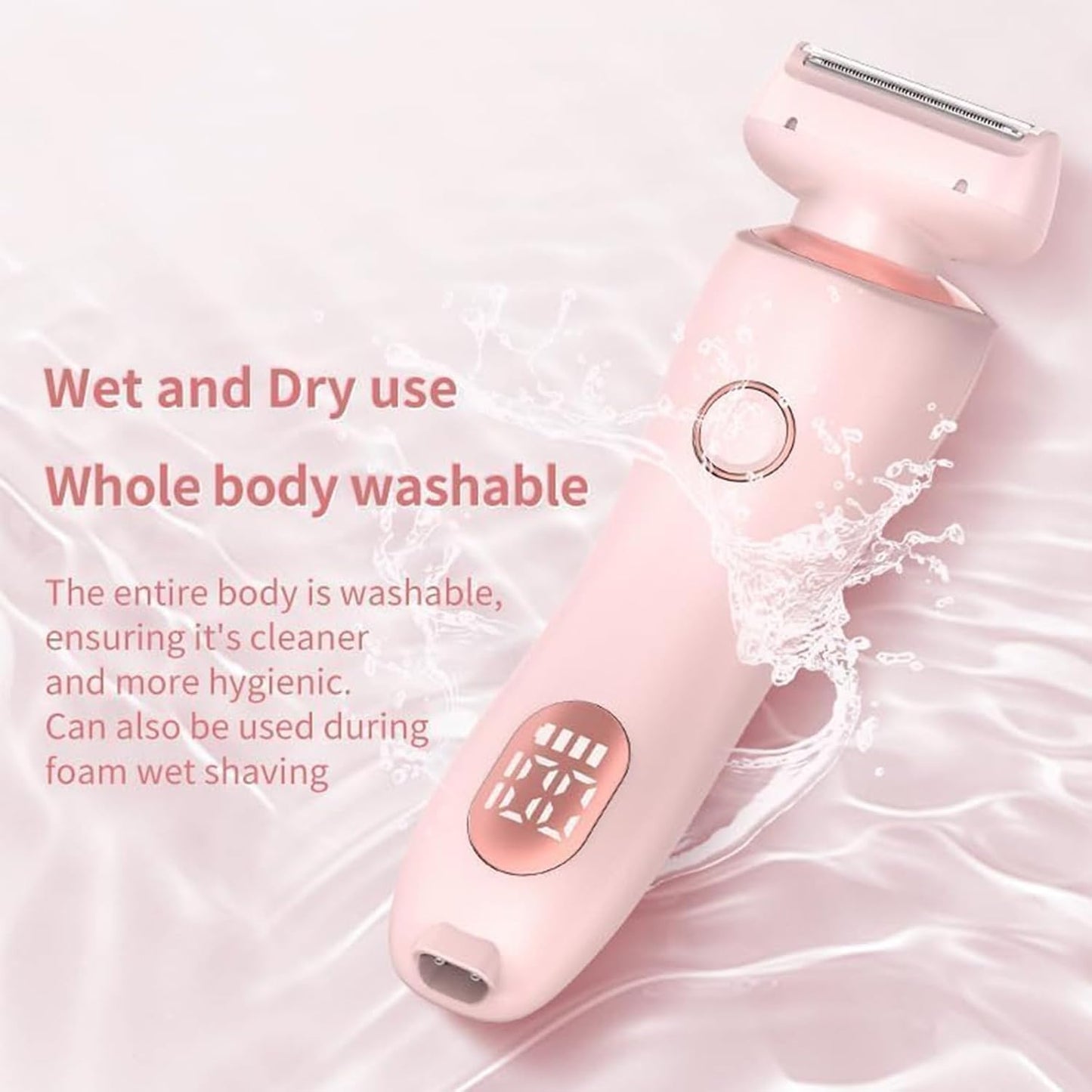 Duskofficial-Rasierer, The Glide Pro 3.0-Rasierer, wasserdichter Elektrorasierer für Damen, 2-in-1-elektrische Haarentfernung, Silk Glide Pro-Bikini-Trimmer für Damen, Nass...