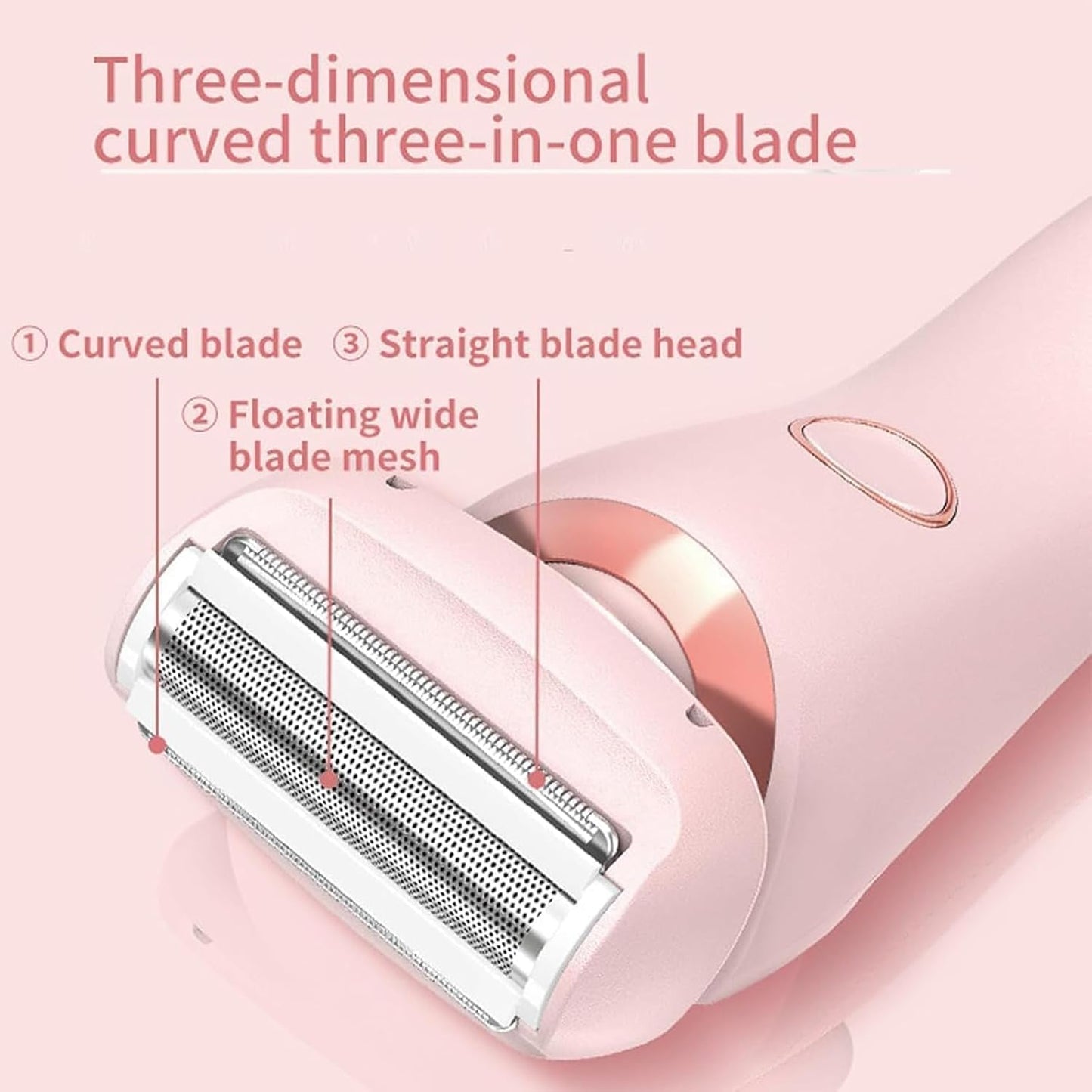 Duskofficial-Rasierer, The Glide Pro 3.0-Rasierer, wasserdichter Elektrorasierer für Damen, 2-in-1-elektrische Haarentfernung, Silk Glide Pro-Bikini-Trimmer für Damen, Nass...