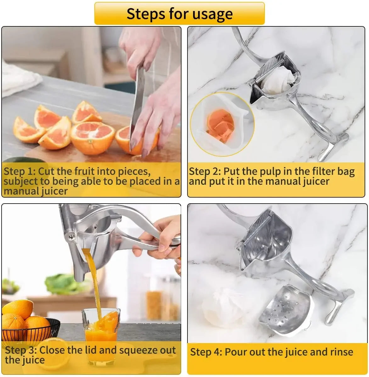 Bar Juicer, Fruit Juice Handheld Press