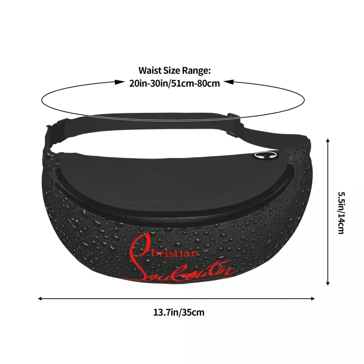 benutzerdefinierte Casual Christians High Heels Fanny Pack Frauen Männer Louboutins Crossbody Taille Tasche für Laufen Telefon Geld Beutel