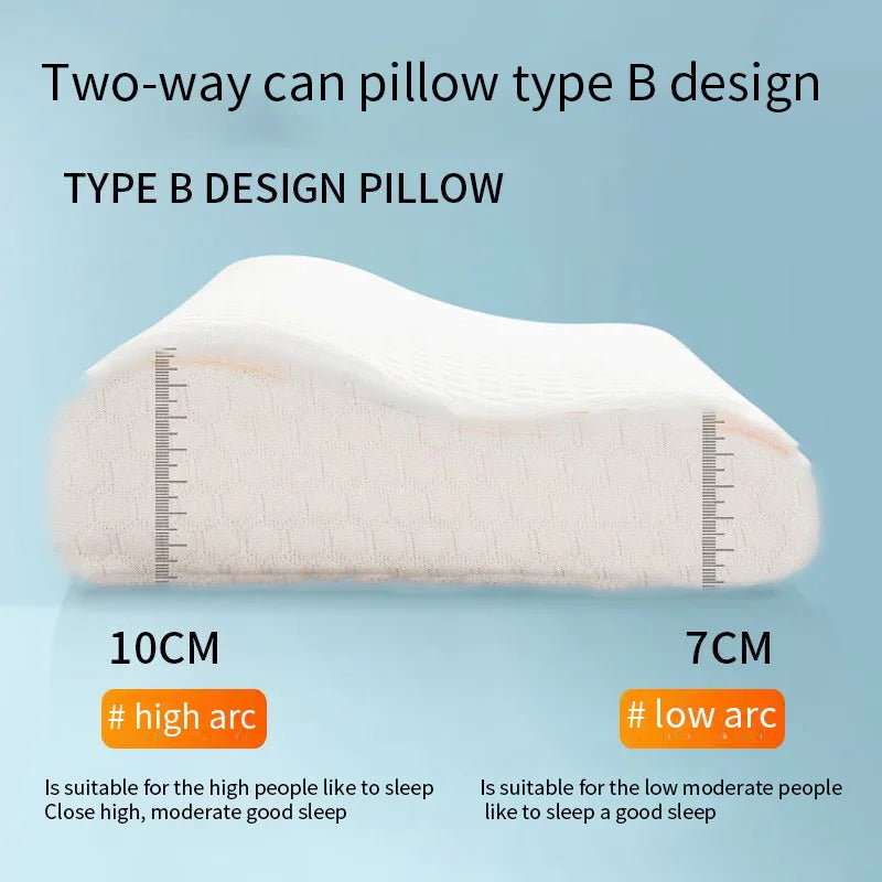 UTTU Cervical Pillow for Neck Strain Relief, Memory Foam Neck Pillow for Sleeping, Contour Cooling Pillow for Side Sleeper, Adjustable Orthopedic Sandwich Pillow