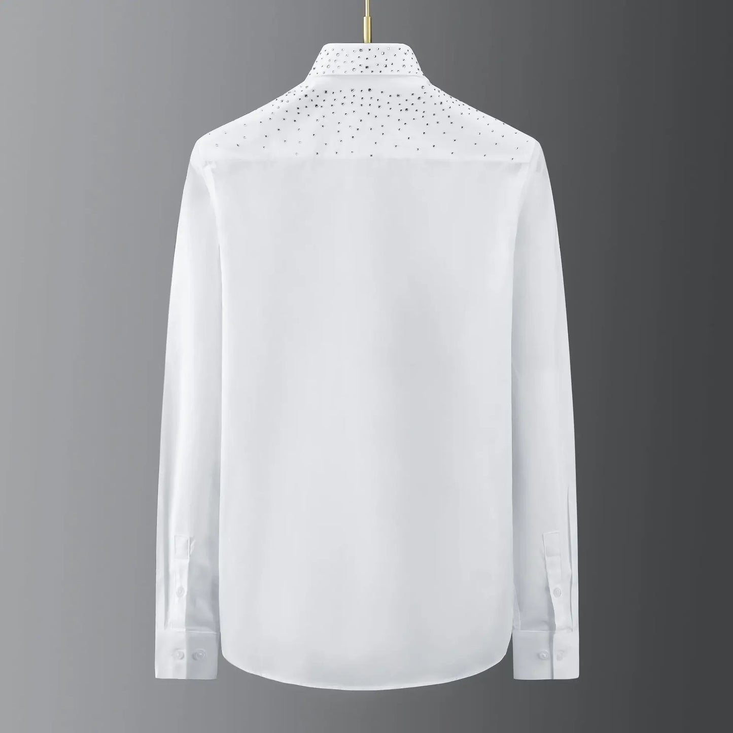 Tschechisches Strass-Shirt für Herren, langärmelig, schmal, lässig, Unterhemd, Nachtclub-Kleidung, Party-Kleidung, Bühnensängerin, Chemise Homme