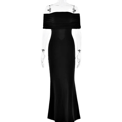 Women's Elegant Bodycon Off Shoulder Sleeve Dress