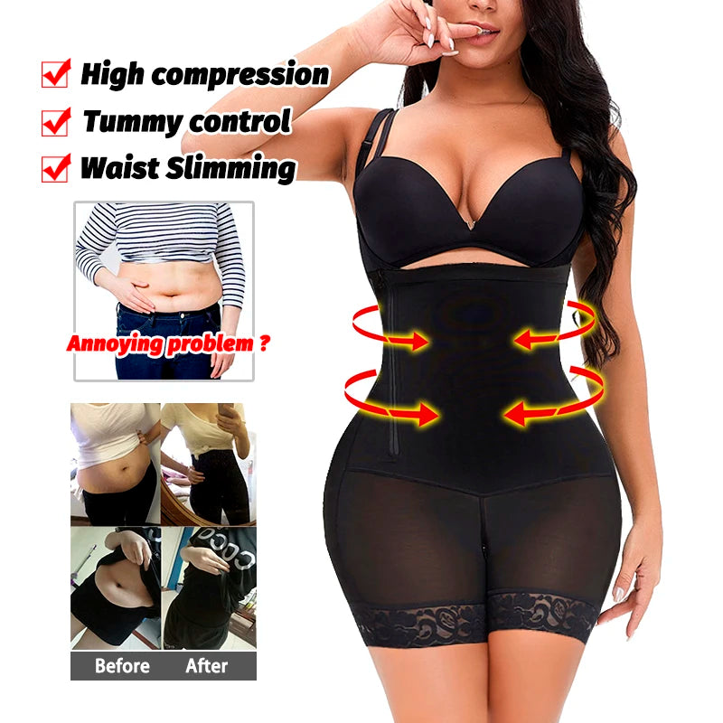 AirSlim® Firm Tummy Compression Bodysuit Shaper With Butt Lifter