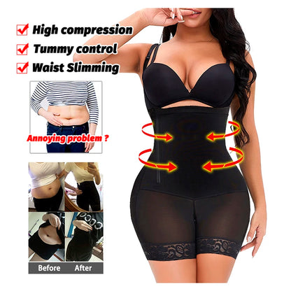 AirSlim® Firm Tummy Compression Bodysuit Shaper With Butt Lifter