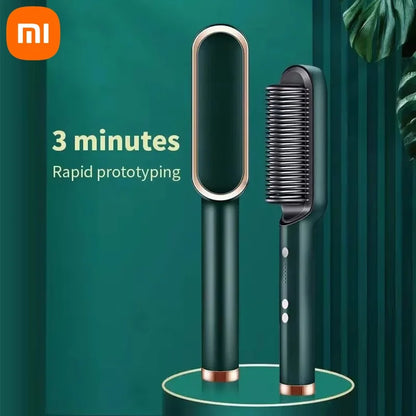 Xiaomi Professional Negative Ion Hair Straightener Hair 3in1 Professional Quick Heated Electric Hot Comb Hair Straightener
